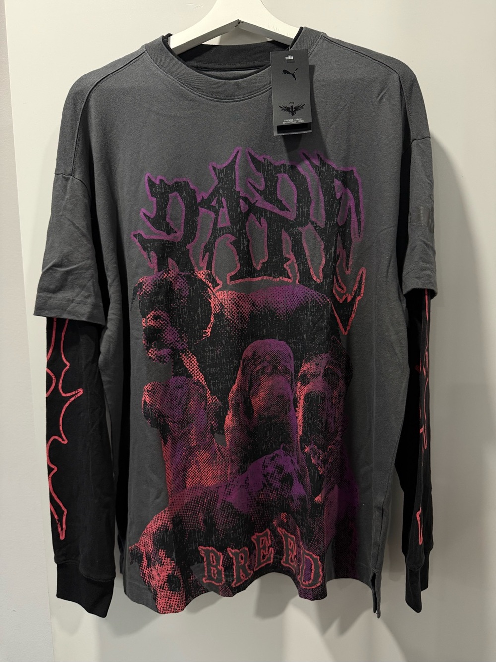 PUMA X LAMELO BALL LAMELO WORLD TOUR LONG SLEEVE T-SHIRT Men’s Sz. Medium NWT